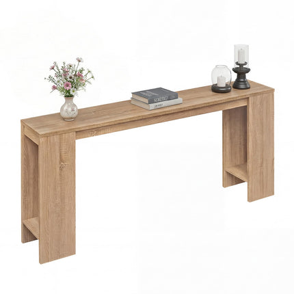 Dreamade 71" Farmhouse Console Table | Narrow Long Entryway Table Behind Couch