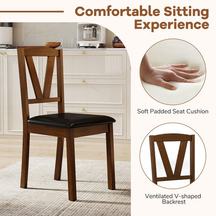Dreamade Wooden Dining Chairs Set (2/4)