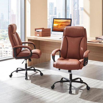 Dreamade Executive Office Chair | High Back Ergonomic Home Desk Chair w/Headrest