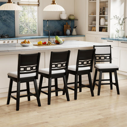 Dreamade 25" Bar Stools Set of 2/4 Modern Counter Height Tall Chairs