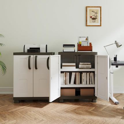 Dreamade Storage Cabinet with 2 Doors and Adjustable Shelves
