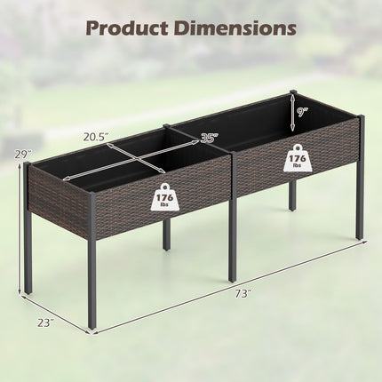 Dreamade 6 x 2 FT Raised Garden Bed with Legs
