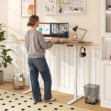 Dreamade 63 x 24 Inch Electric Standing Desk w/ 3 Memory Presets