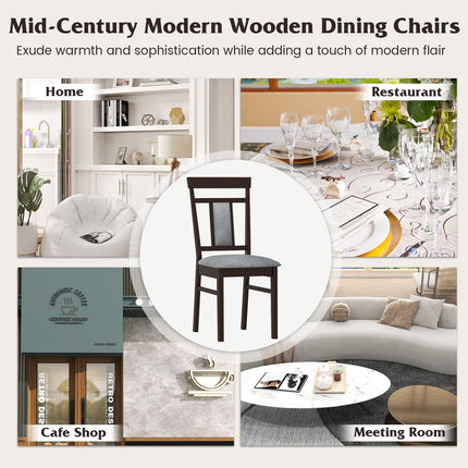 Dreamade Wooden Dining Chairs Set for Dining Room Living Room