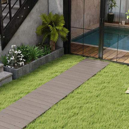 Dreamade 8 FT Garden Pathway, Waterproof HDPE Outdoor Walkway with Non-Slip Surface (1/2)