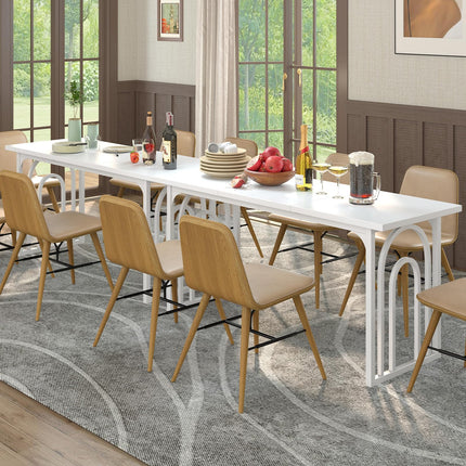 Dreamade 63"x24" Large Kitchen Table with Heavy Duty Arched Metal Legs