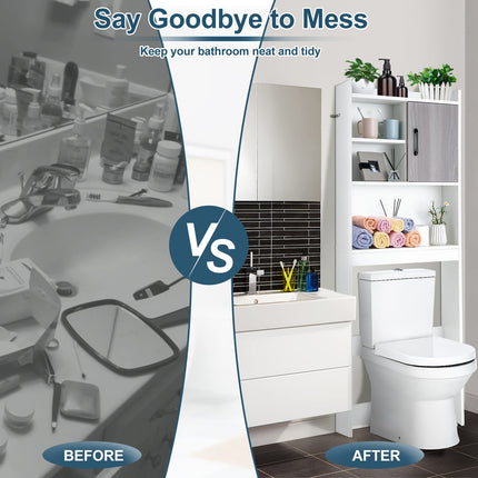 Dreamade Over-The-Toilet Space-Saving Storage Cabinet