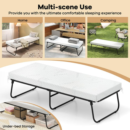 Dreamade Folding Bed with Mattress for Adults