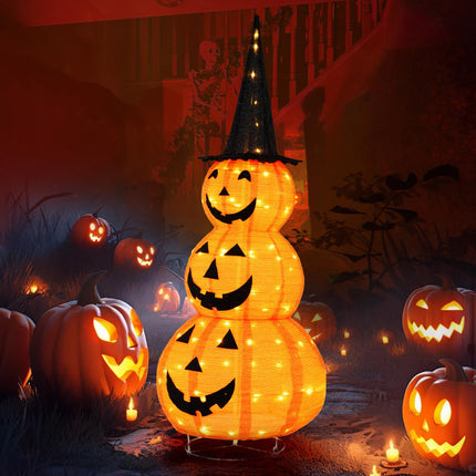Dreamade 5 FT Halloween Light Up Pumpkin Decoration