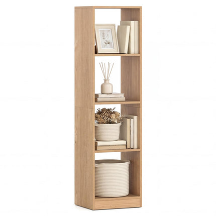 Dreamade 56" Tall 4 Cube Bookcase for Small Place