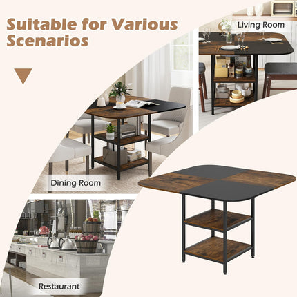 Dreamade 47.5-inches Dining Table for 4 Square Kitchen Table
