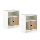 Dreamade White Nightstand Set of 2, 25