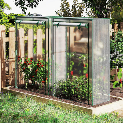 Dreamade Portable Mini Greenhouse with Roll-Up Zippered Door
