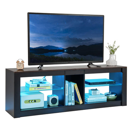 Dreamade 55" LED Light TV Stand - Media Console for TVs up to 65 inches