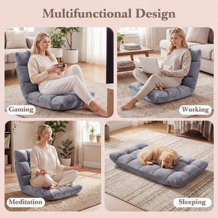 Dreamade Floor Chair with 14-Position Adjustable