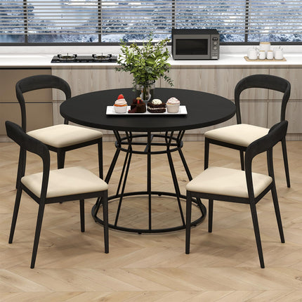 Dreamade 47" Round Farmhouse Kitchen Table for 4