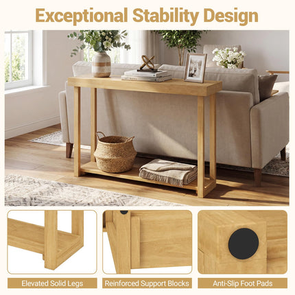 Dreamade 46" Solid Wood Console Table(46" x 12" x 32")