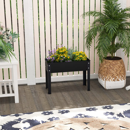 Dreamade Raised Garden Bed, Metal Planter Box with Legs, Drain Hole, Outdoor Indoor Elevated Garden Box