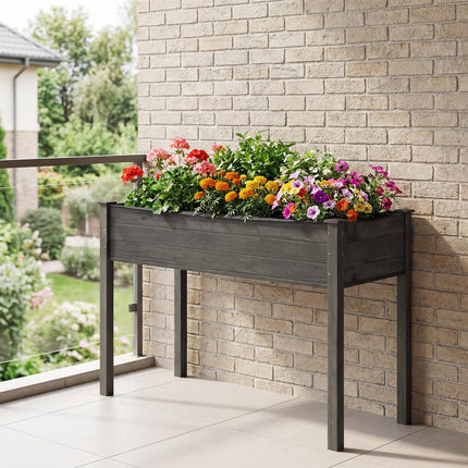 Dreamade Solid Pine Wood Planter Box w/Legs