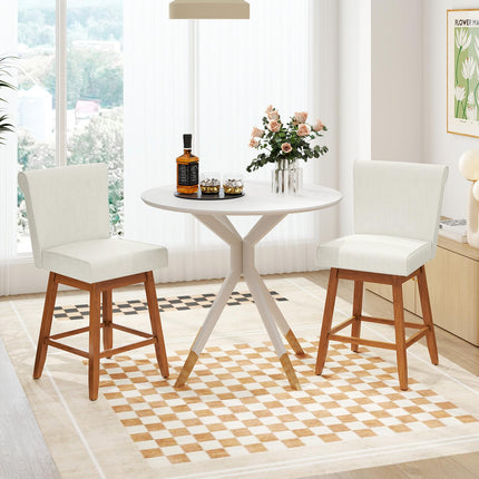 Dreamade Modern Upholstered Bar Stools Set