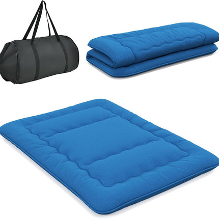 Dreamade Japanese Floor Mattress Futon Mattress, Roll Up Mattress Tatami Mat with Washable Cover and Carry Bag