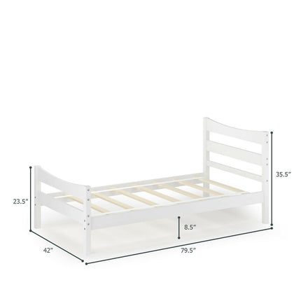 Available Under-bed Storage Twin Size Foundation Slat Support Platform Bed Frame