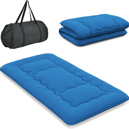 Dreamade Japanese Floor Mattress Futon Mattress, Roll Up Mattress Tatami Mat with Washable Cover and Carry Bag