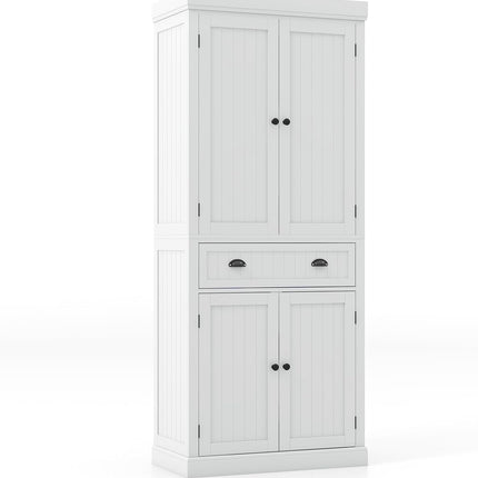 Dreamade Pantry Organizers and Storage, 72" Tall Kitchen Cabinet with 2-Door Cabinets & Drawer, Buffet Sideboard